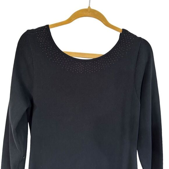 PERUVIAN CONNECTION Heavyweight Knit Midi Sweater Dress size Medium Pima Cotton - Picture 6 of 7